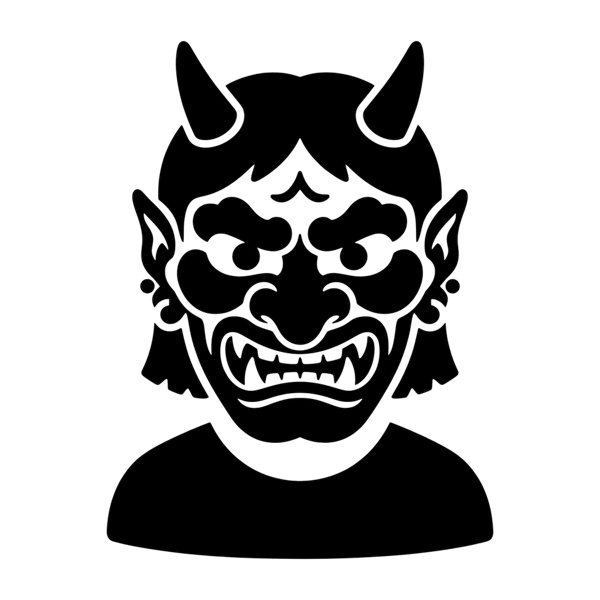 Goblin and Bust in silhouette