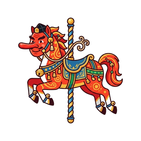 Goblin and Carousel horse