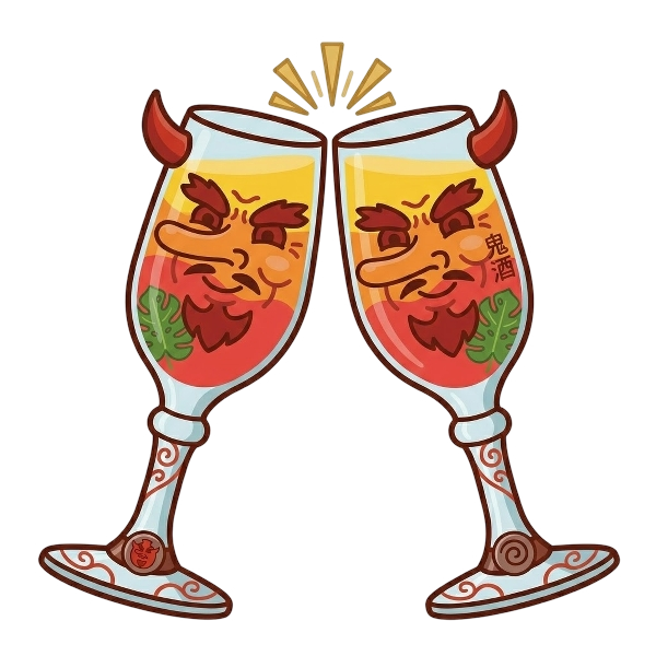 Goblin and Clinking glasses