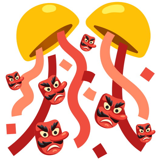 Goblin and Confetti ball