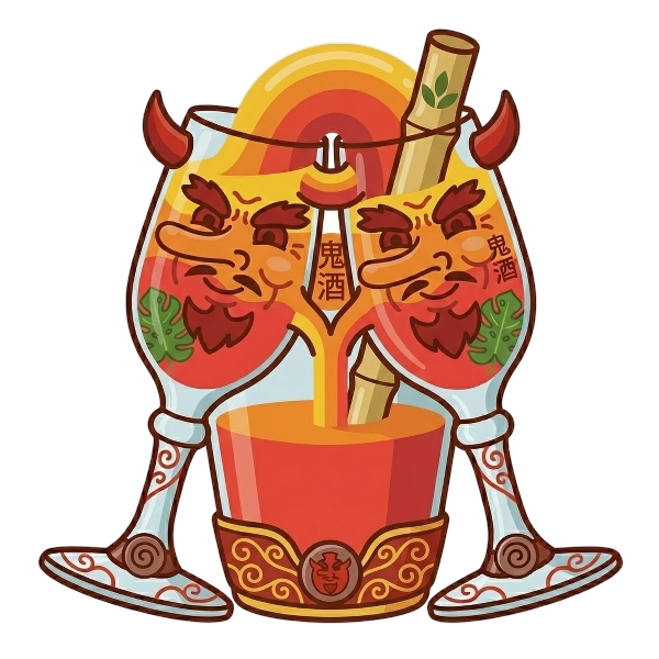 Goblin and Cup with straw