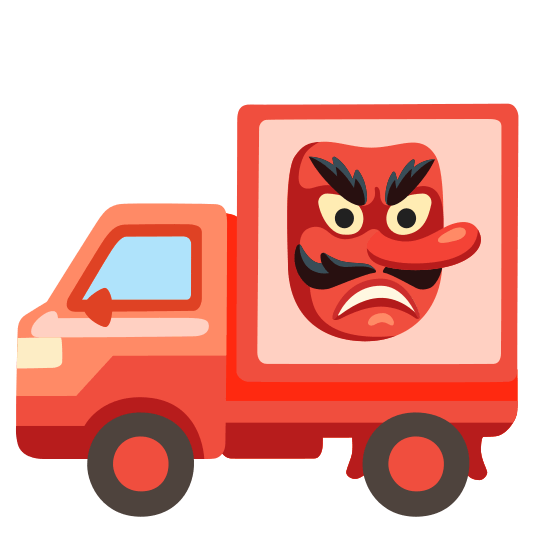 Goblin and Delivery truck