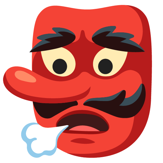 Goblin and Face exhaling