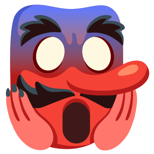 Goblin and Face screaming in fear