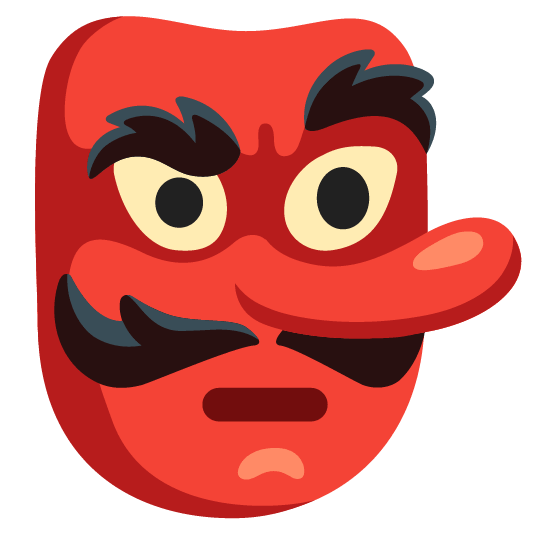 Goblin and Face with raised eyebrow