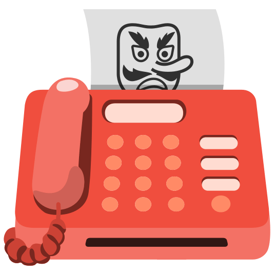 Goblin and Fax machine