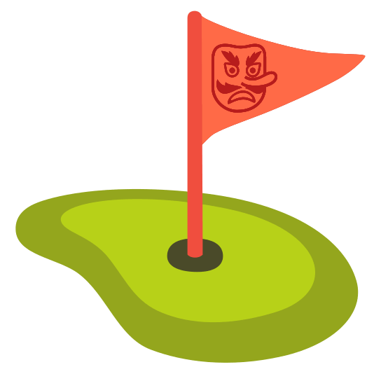 Goblin and Flag in hole