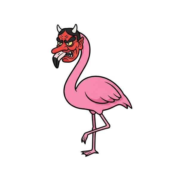 Goblin and Flamingo