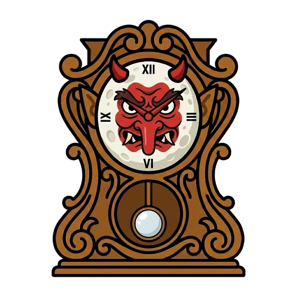 Goblin and Full moon face