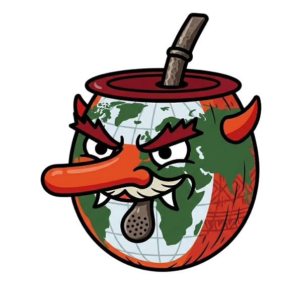 Goblin and Globe showing Europe-Africa