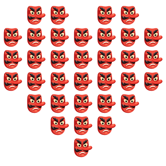 Goblin and Heart suit