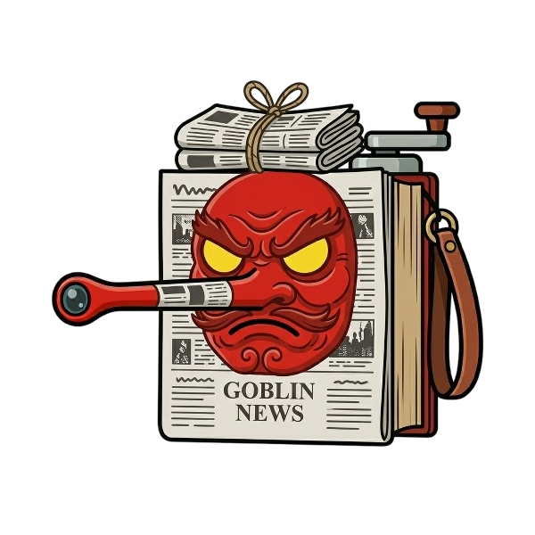 Goblin and Newspaper