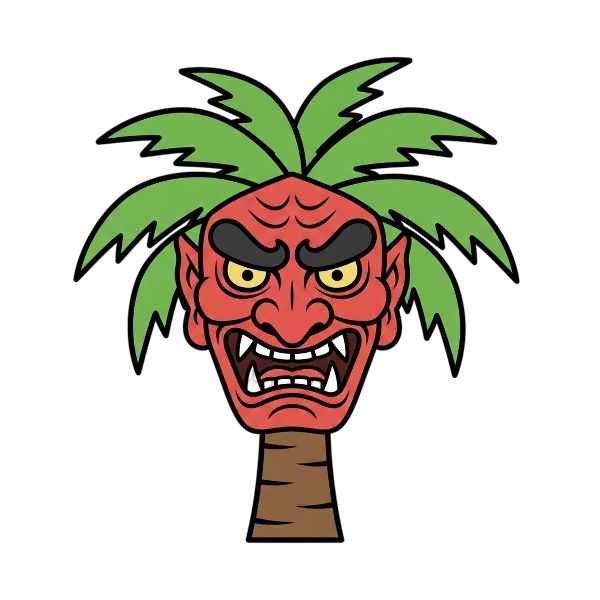 Goblin and Palm tree