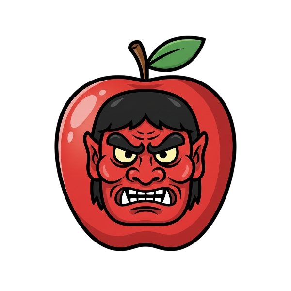 Goblin and Red apple