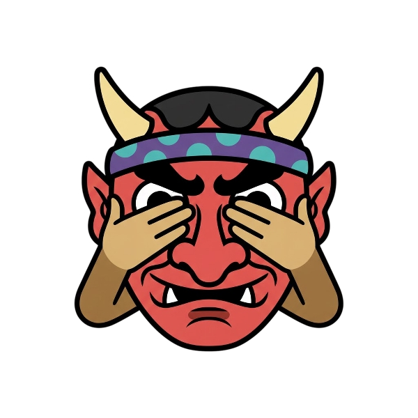 Goblin and See-no-evil monkey
