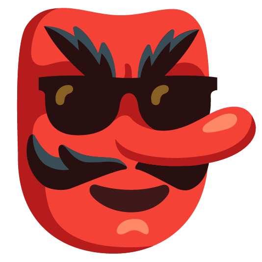 Goblin and Smiling face with sunglasses