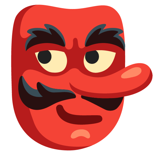 Goblin and Smirking face