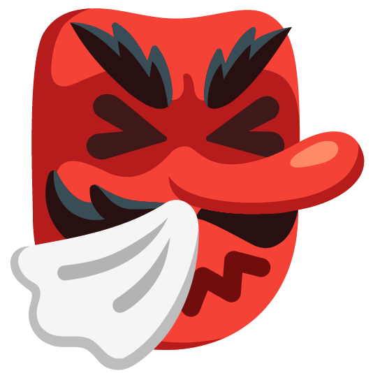 Goblin and Sneezing face