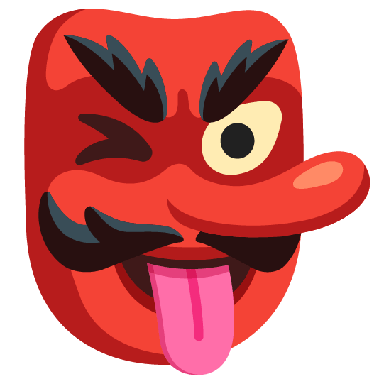 Goblin and Winking face with tongue