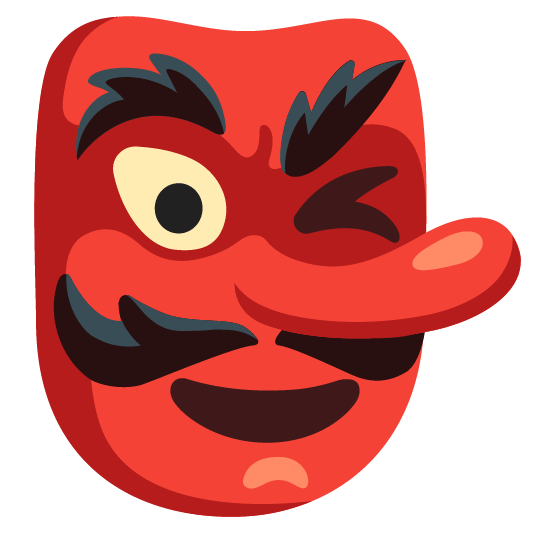 Goblin and Winking face