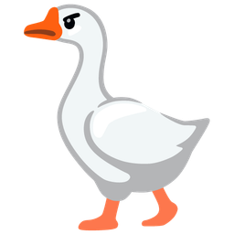 goose and angry face