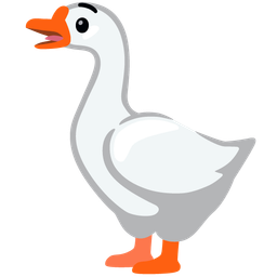 goose and anguished face