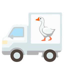 goose and delivery truck