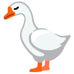 goose and disappointed face