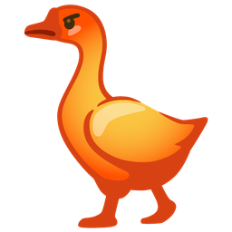 goose and enraged face