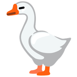 goose and expressionless face