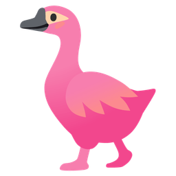 goose and flamingo