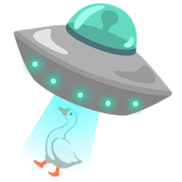 goose and flying saucer