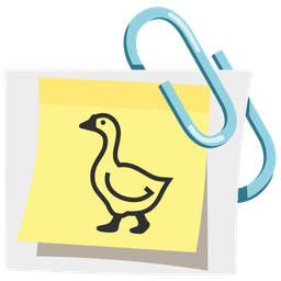 goose and linked paperclips