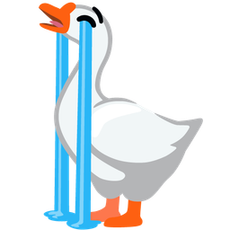 goose and loudly crying face