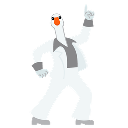 goose and mirror ball