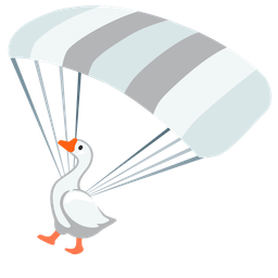 goose and parachute