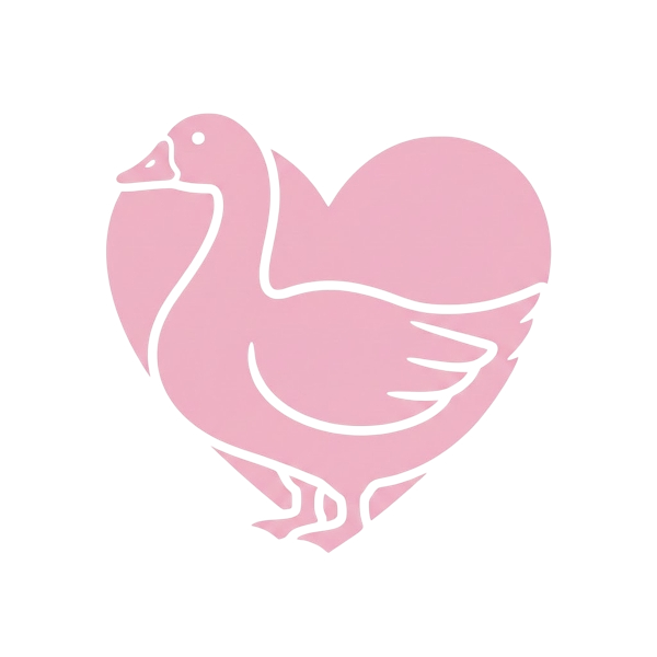 Goose and Pink heart