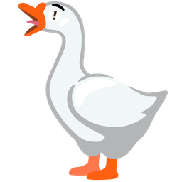 goose and red exclamation mark
