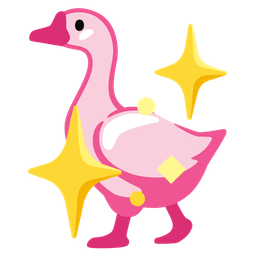 goose and sparkling heart