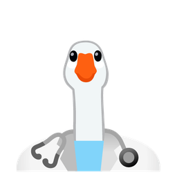 goose and stethoscope