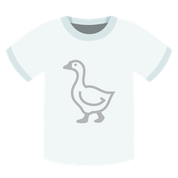 goose and t-shirt
