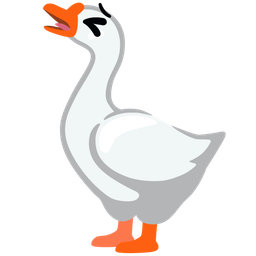 goose and tired face