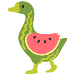 goose and watermelon