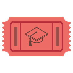 graduation cap and admission tickets