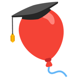 graduation cap and balloon