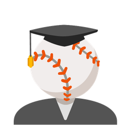 graduation cap and baseball