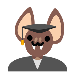 graduation cap and bat