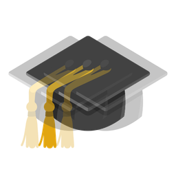 graduation cap and beating heart