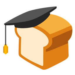 graduation cap and bread