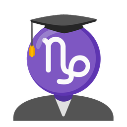 graduation cap and Capricorn